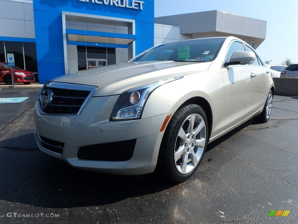 2014 ATS 2.0L Turbo AWD - Silver Coast Metallic / Light Platinum/Brownstone photo #2