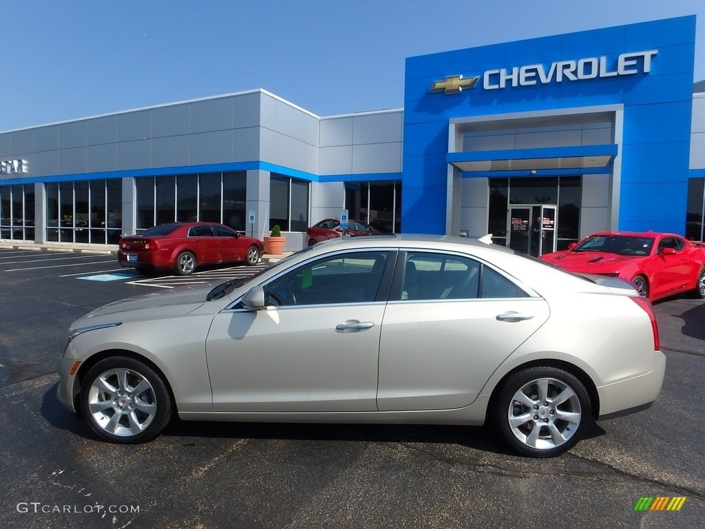 2014 ATS 2.0L Turbo AWD - Silver Coast Metallic / Light Platinum/Brownstone photo #3