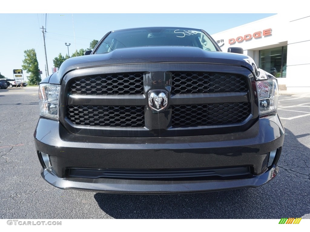 2018 1500 Express Quad Cab - Brilliant Black Crystal Pearl / Black/Diesel Gray photo #2