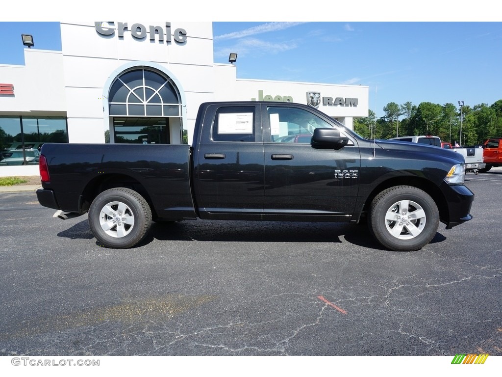2018 1500 Express Quad Cab - Brilliant Black Crystal Pearl / Black/Diesel Gray photo #10