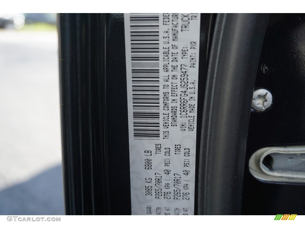 2018 1500 Express Quad Cab - Brilliant Black Crystal Pearl / Black/Diesel Gray photo #14