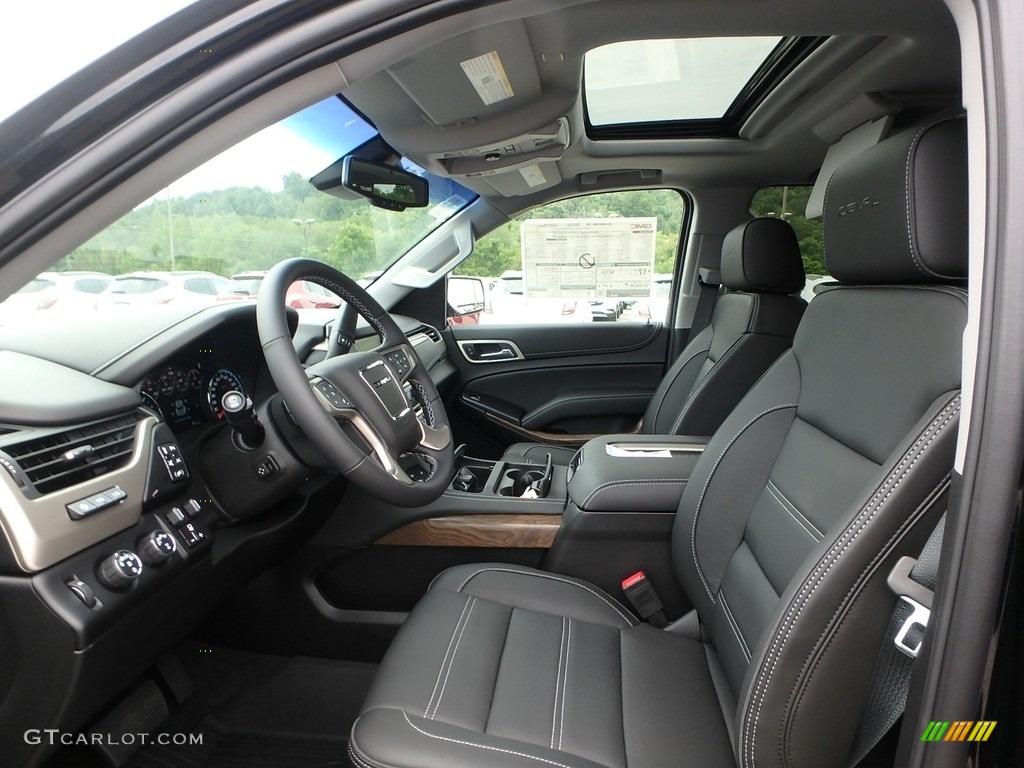 Jet Black Interior 2019 GMC Yukon Denali 4WD Photo #128696914