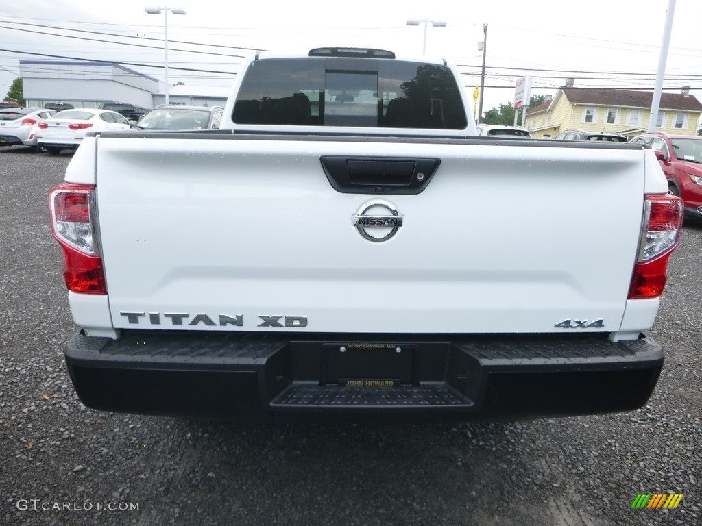 2018 TITAN XD S King Cab 4x4 - Glacier White / Black photo #5