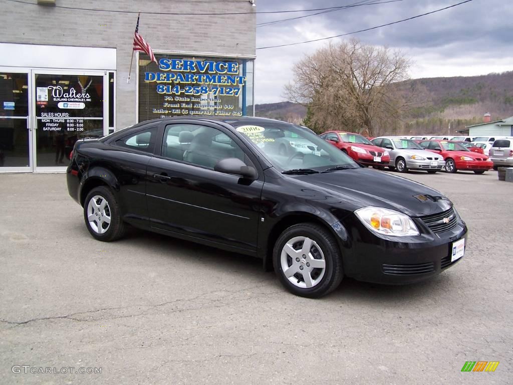 2006 Cobalt LS Coupe - Black / Gray photo #2