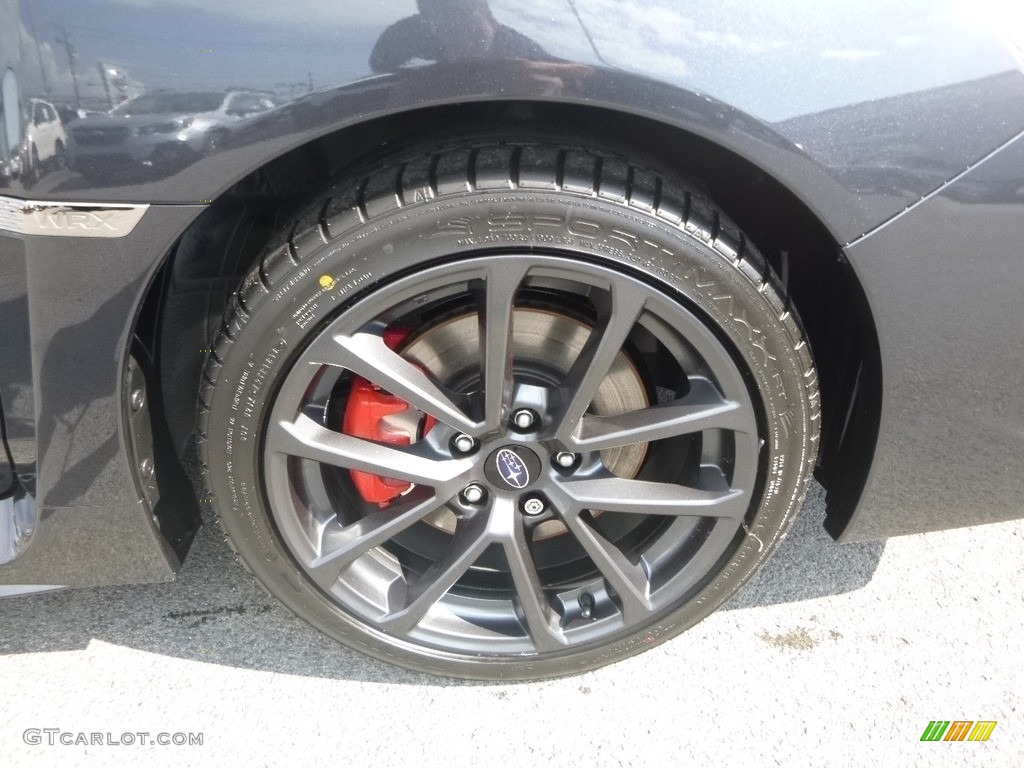 2019 WRX Premium - Dark Gray Metallic / Recaro Black Ultrasuede/Carbon Black photo #2