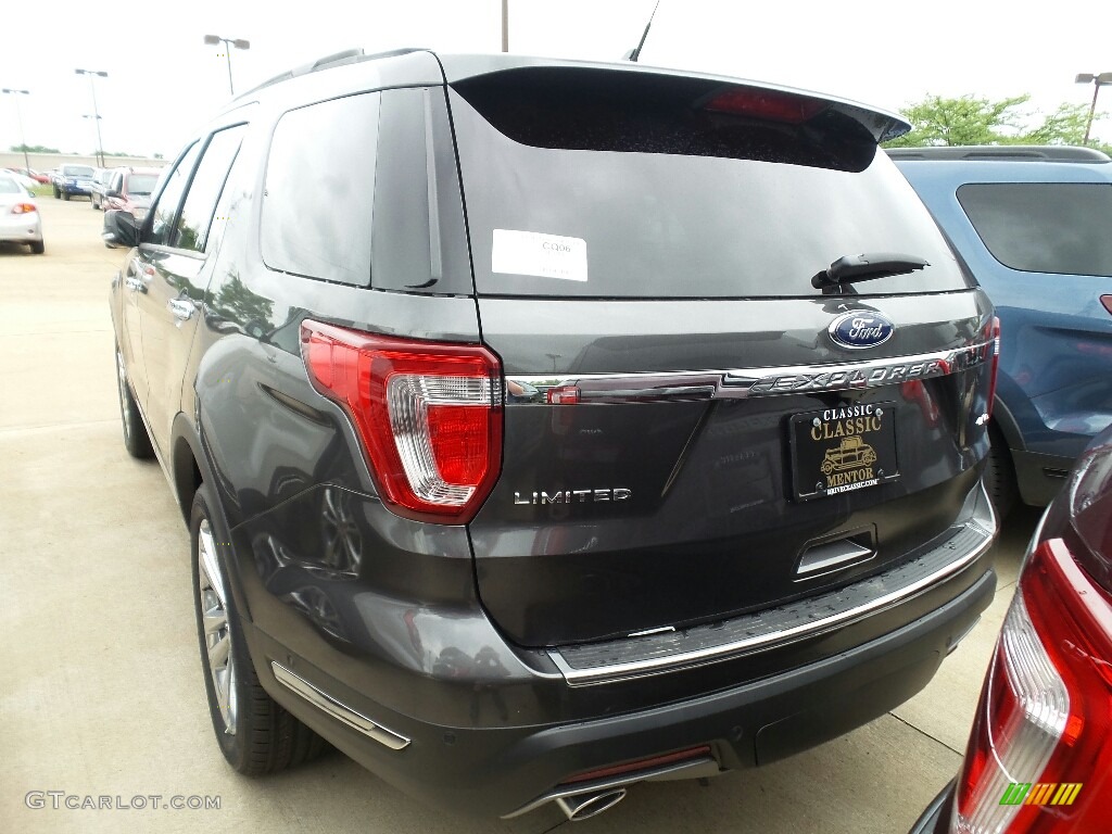2018 Explorer Limited 4WD - Magnetic Metallic / Ebony Black photo #3