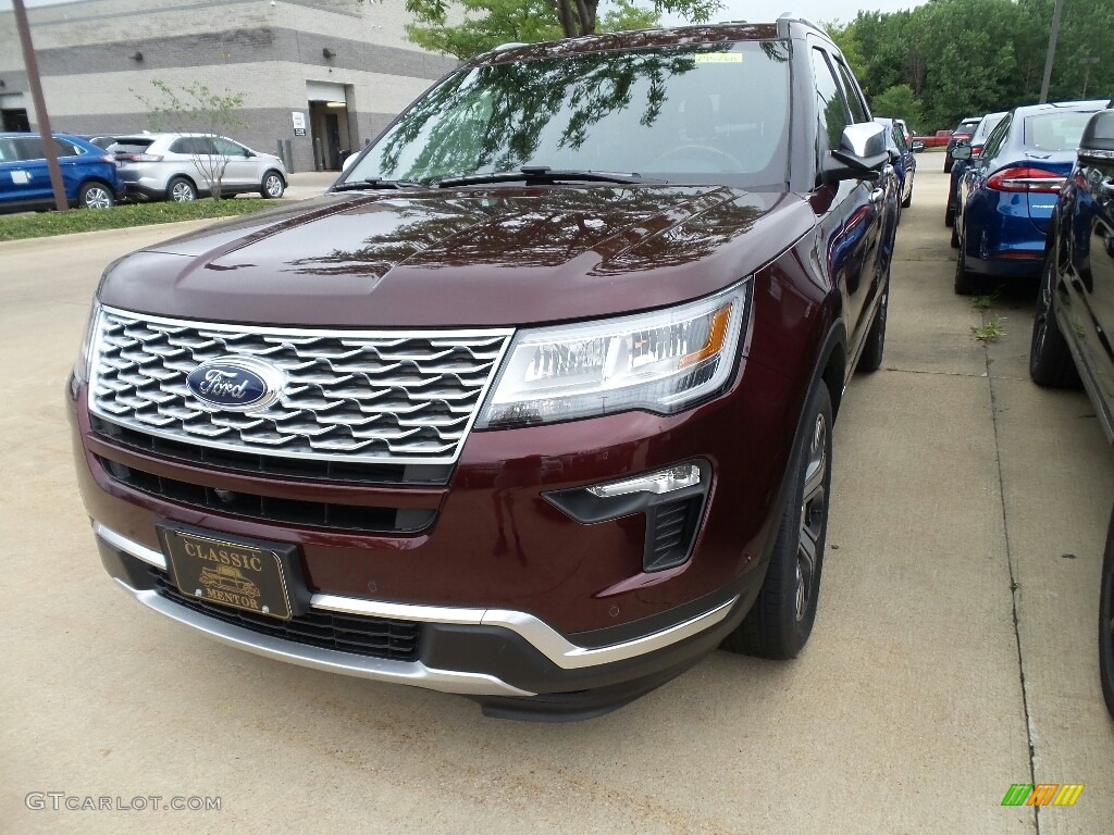 2018 Explorer Platinum 4WD - Burgundy Velvet / Ebony Black photo #1