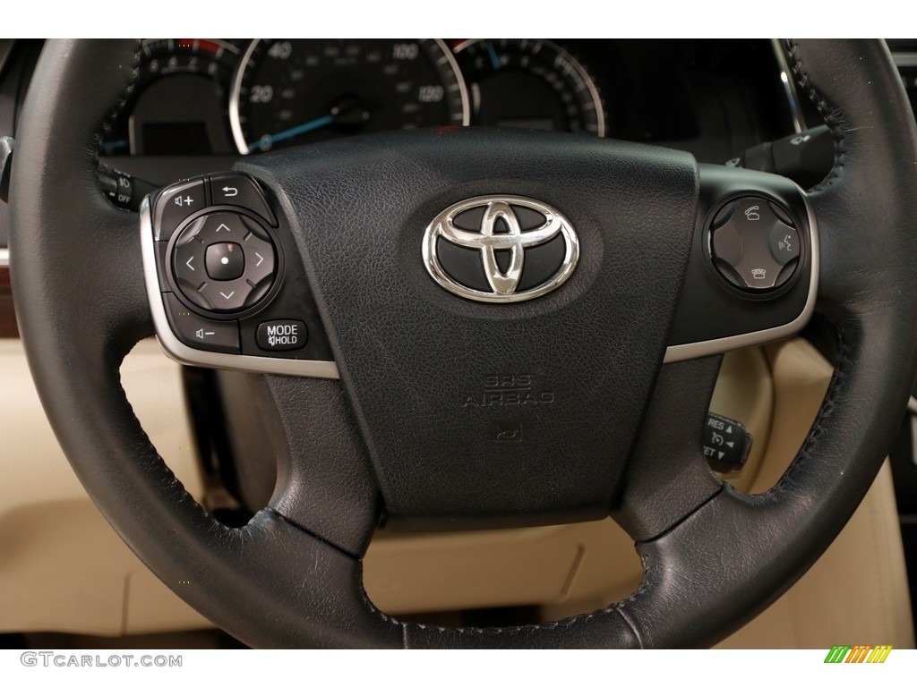 2013 Camry XLE V6 - Super White / Ivory photo #6