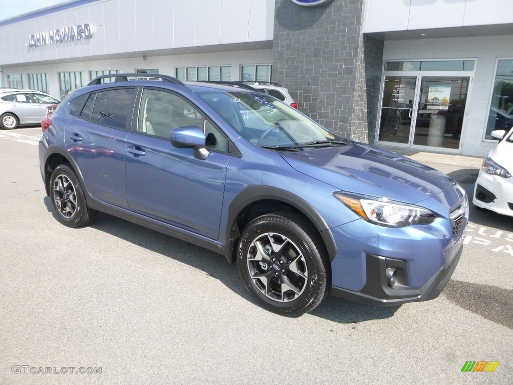 2019 Crosstrek 2.0i Premium - Quartz Blue Pearl / Gray photo #1