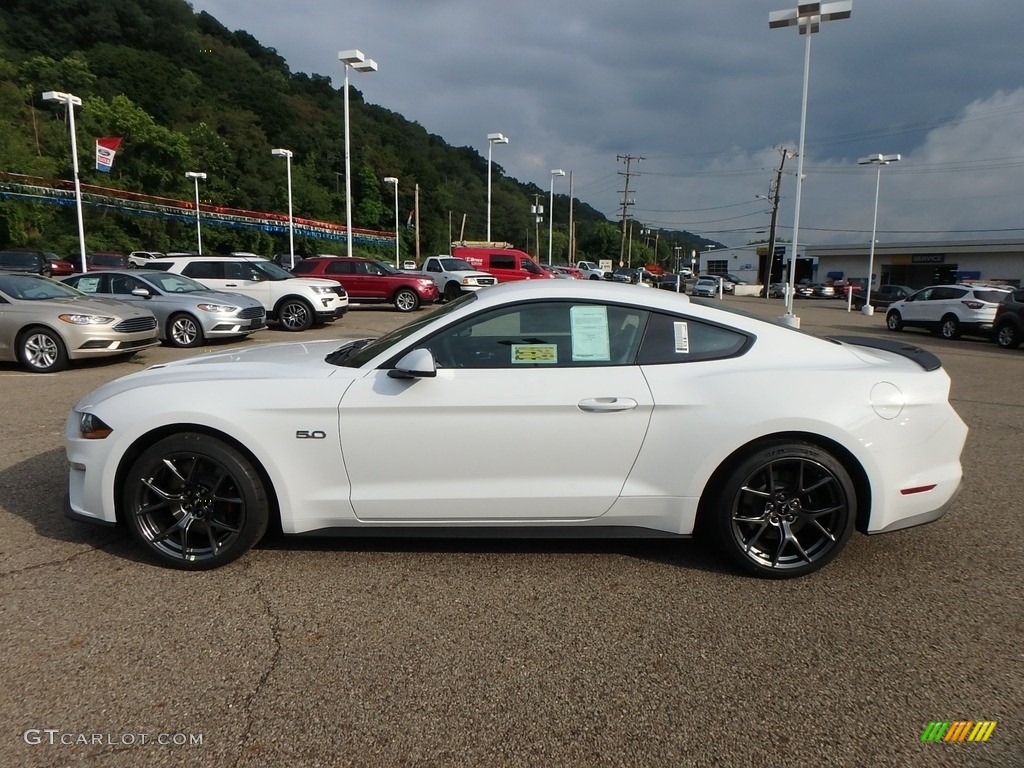 Oxford White 2019 Ford Mustang GT Premium Fastback Exterior Photo #128702851