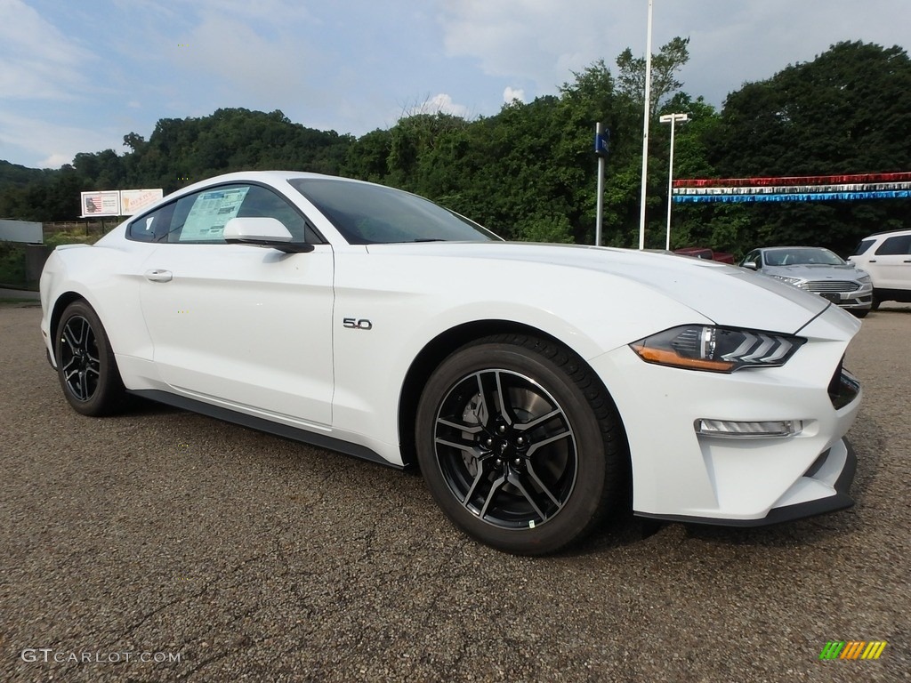 Oxford White 2019 Ford Mustang GT Fastback Exterior Photo #128703550