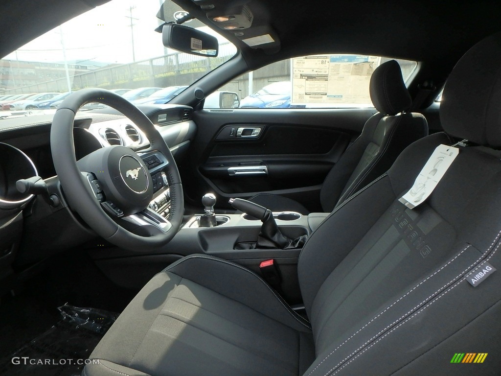 Ebony Interior 2019 Ford Mustang GT Fastback Photo #128703607