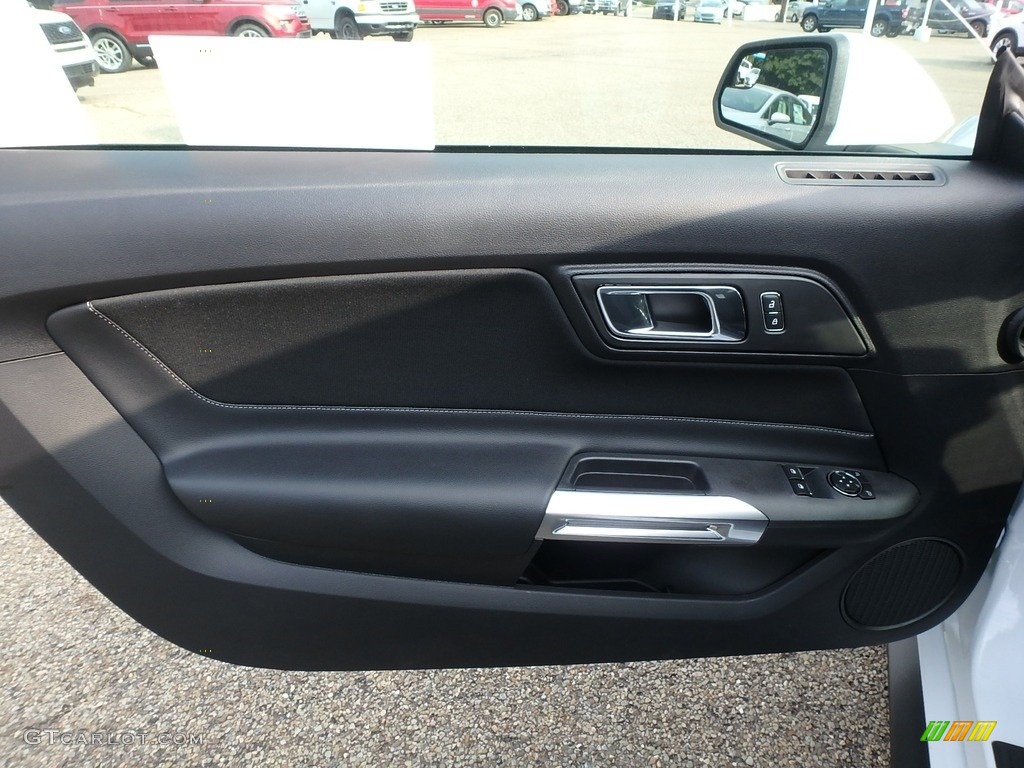2019 Ford Mustang GT Fastback Ebony Door Panel Photo #128703685