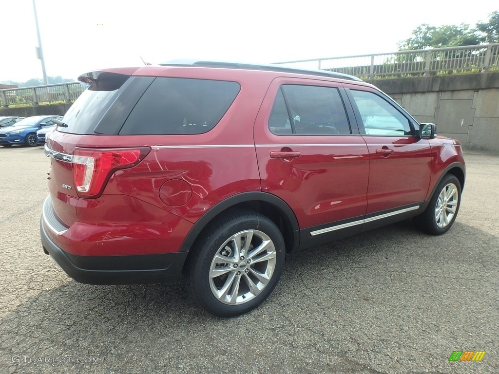 2018 Explorer XLT 4WD - Ruby Red / Ebony Black photo #3