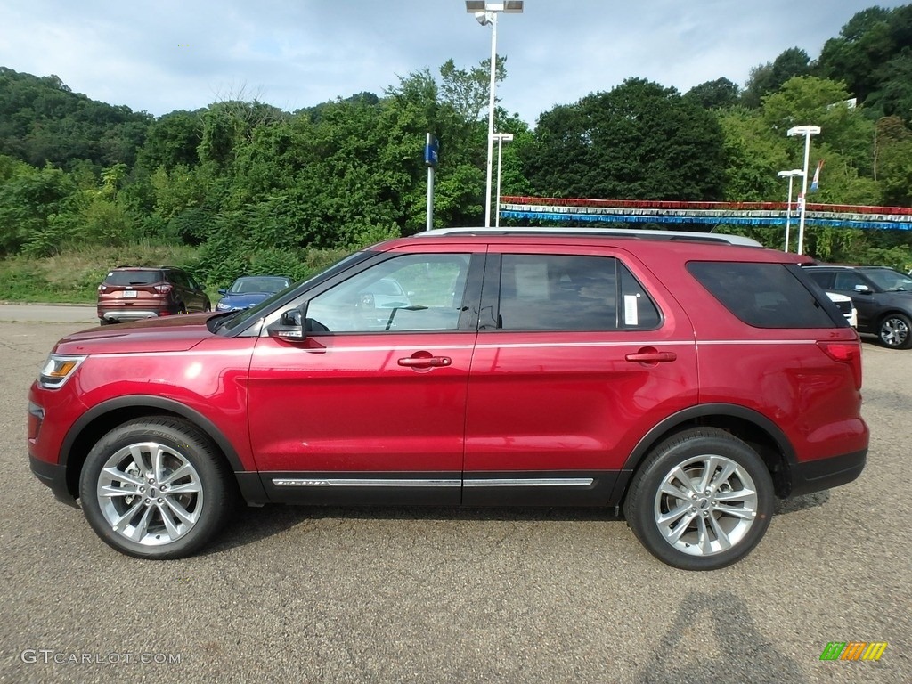 2018 Explorer XLT 4WD - Ruby Red / Ebony Black photo #7