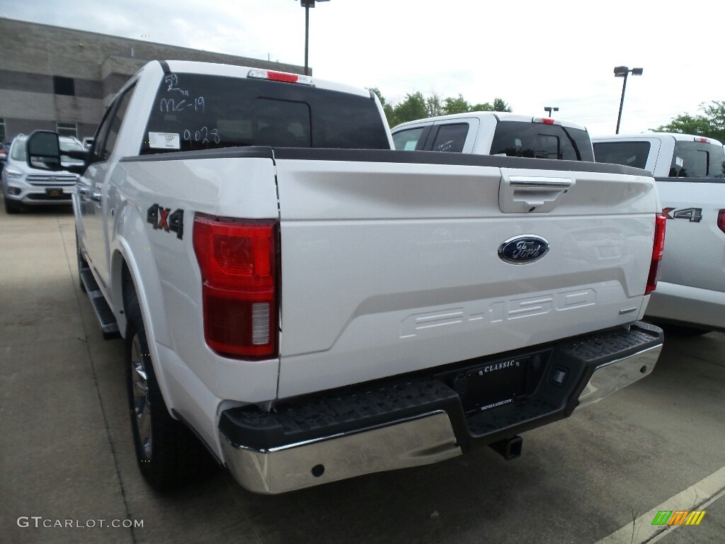 2018 F150 Lariat SuperCrew 4x4 - White Platinum / Black photo #3