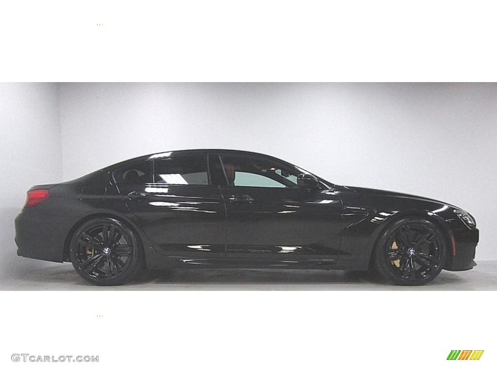 2015 M6 Gran Coupe - Black Sapphire Metallic / Sakhir Orange/Black photo #5