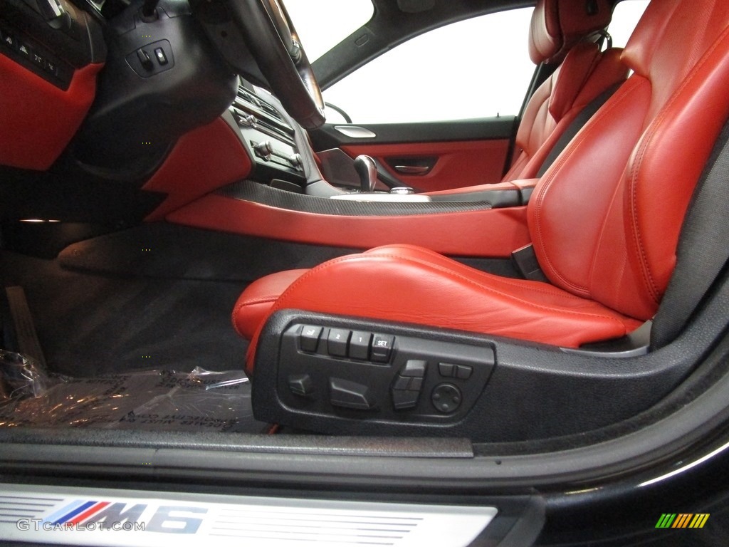 2015 M6 Gran Coupe - Black Sapphire Metallic / Sakhir Orange/Black photo #11