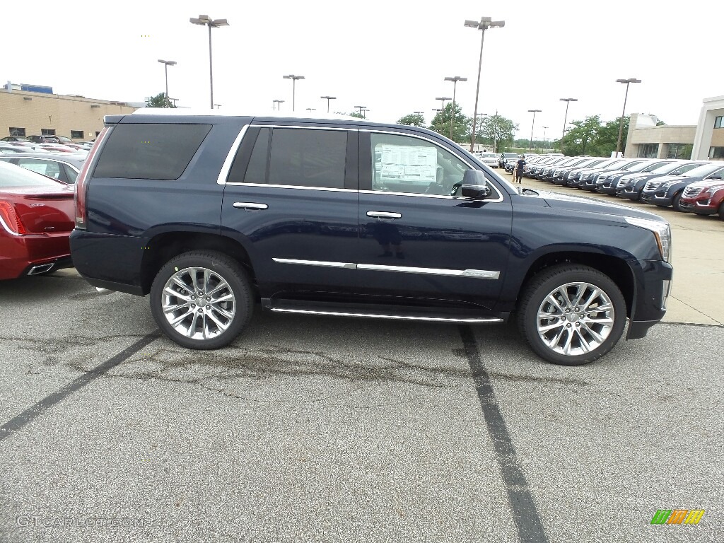 Dark Adriatic Blue Metallic 2019 Cadillac Escalade Luxury 4WD Exterior Photo #128707315