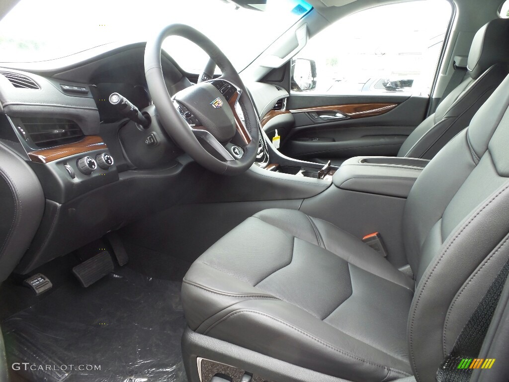 Jet Black Interior 2019 Cadillac Escalade ESV Luxury 4WD Photo #128707423