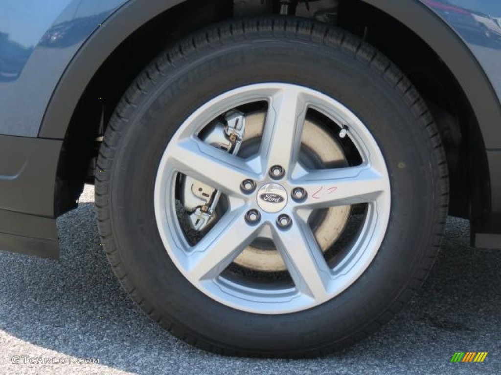 2018 Explorer XLT - Blue Metallic / Medium Stone photo #4