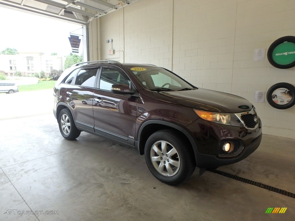 Dark Cherry Kia Sorento