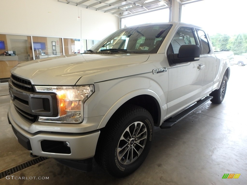 2018 F150 XLT SuperCab 4x4 - Ingot Silver / Black photo #4