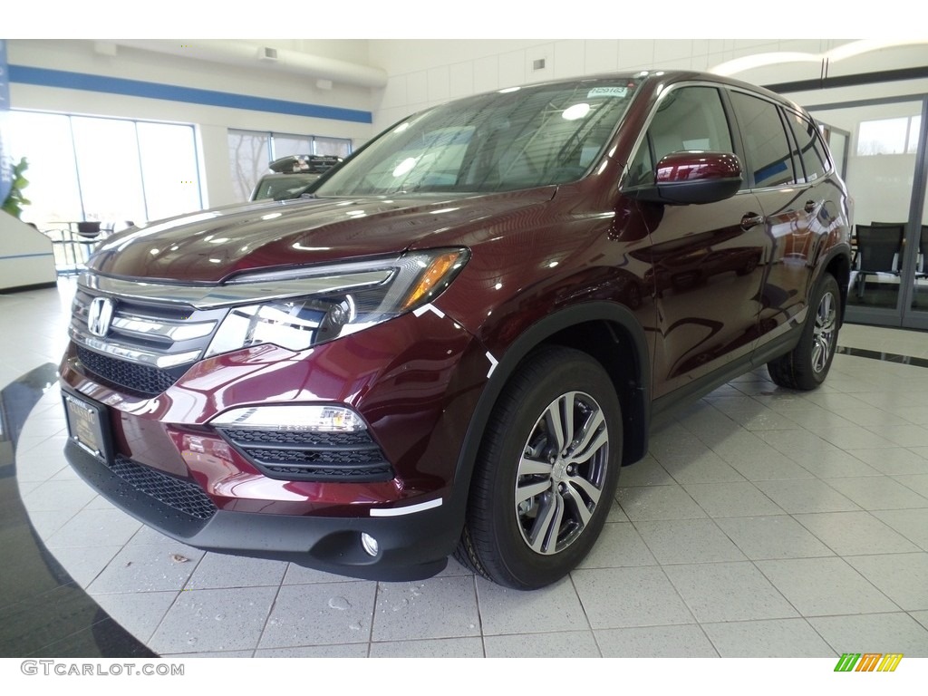 Deep Scarlet Pearl 2018 Honda Pilot EX-L AWD Exterior Photo #128714578