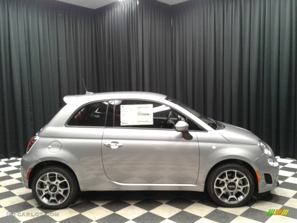 Pompei Silver 2018 Fiat 500 Pop Exterior Photo #128715832