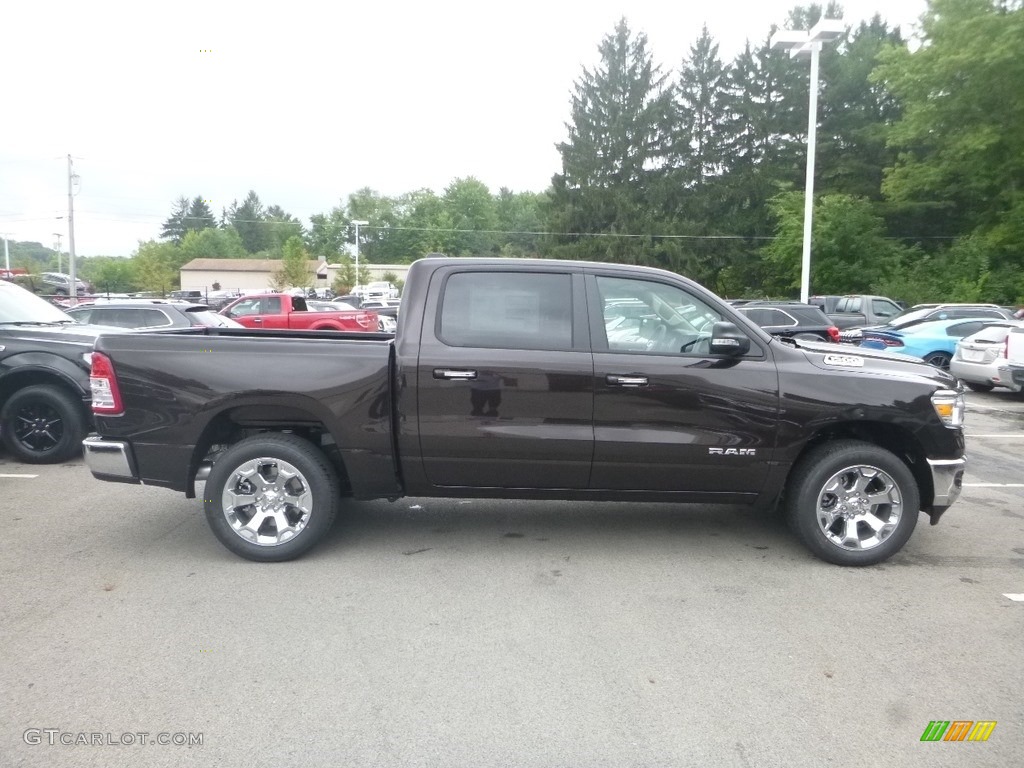 2019 1500 Big Horn Crew Cab 4x4 - Rugged Brown Pearl / Black/Diesel Gray photo #6