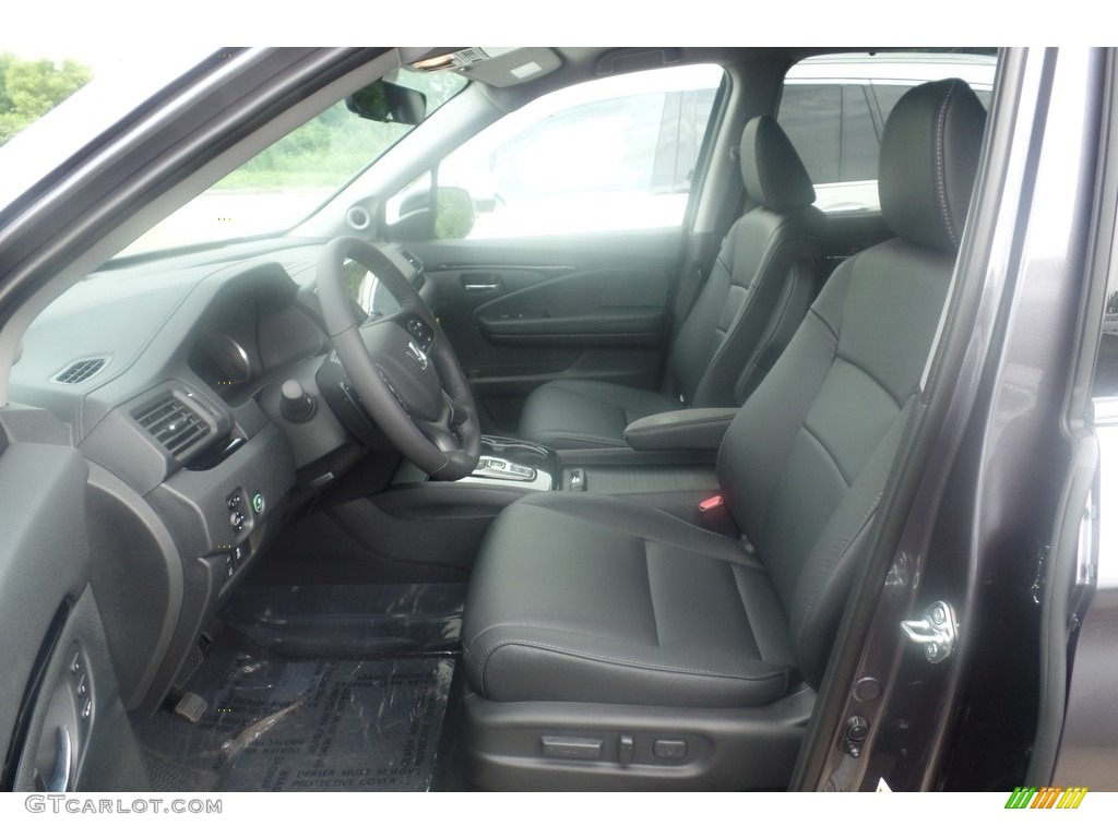 Black Interior 2019 Honda Pilot Touring AWD Photo #128718272