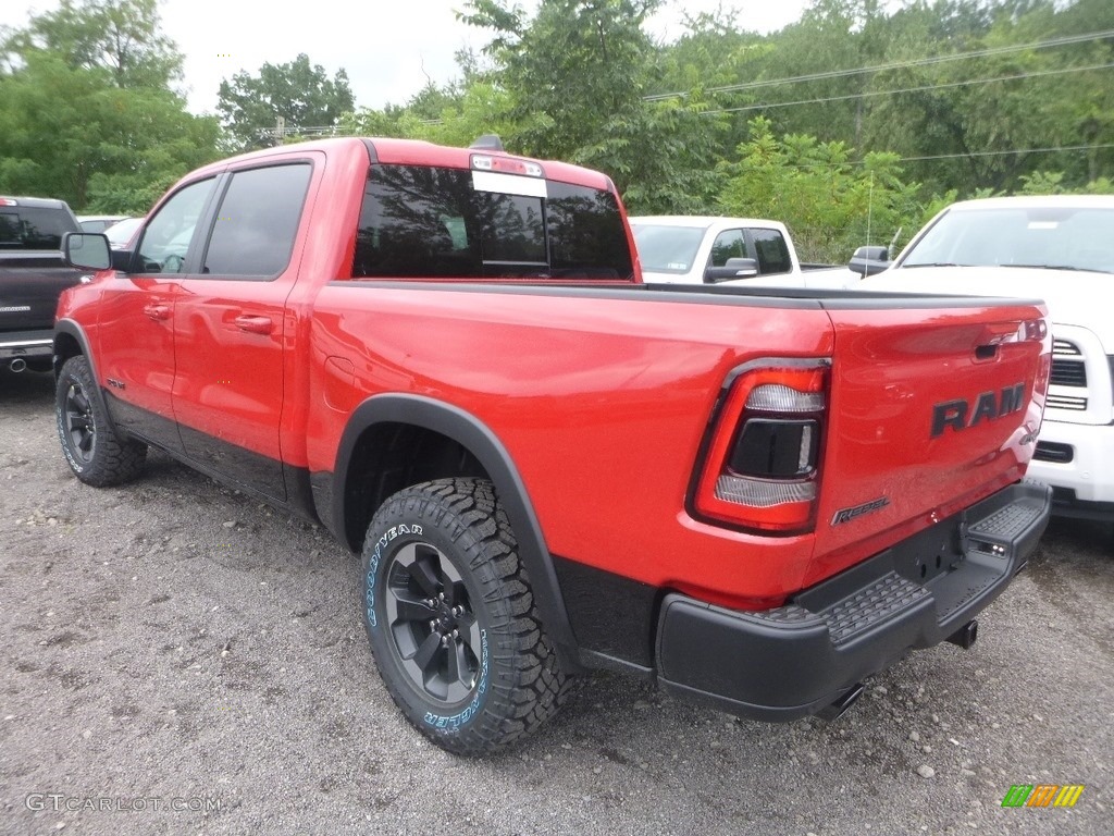 2019 1500 Rebel Crew Cab 4x4 - Flame Red / Black/Red photo #3
