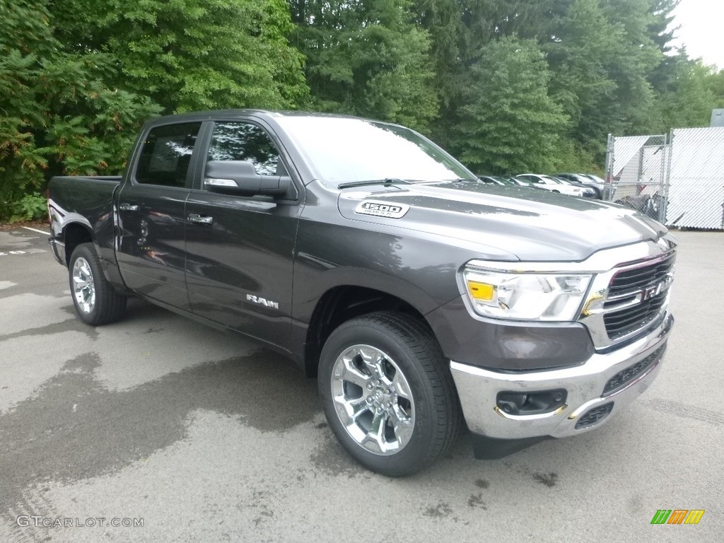 2019 1500 Big Horn Crew Cab 4x4 - Granite Crystal Metallic / Black/Light Frost Beige photo #7