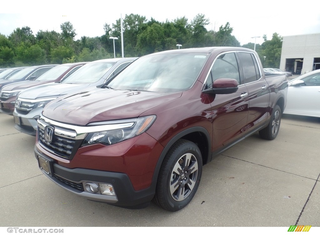 2019 Ridgeline RTL-E AWD - Deep Scarlet Pearl / Beige photo #1