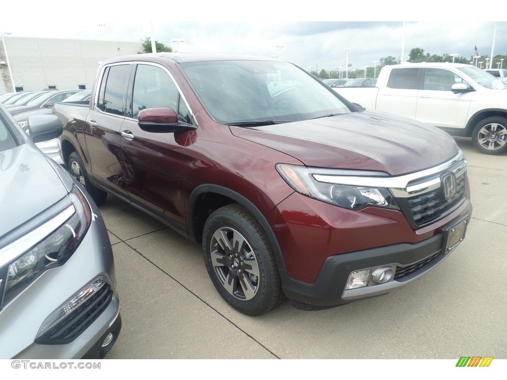 2019 Ridgeline RTL-E AWD - Deep Scarlet Pearl / Beige photo #2