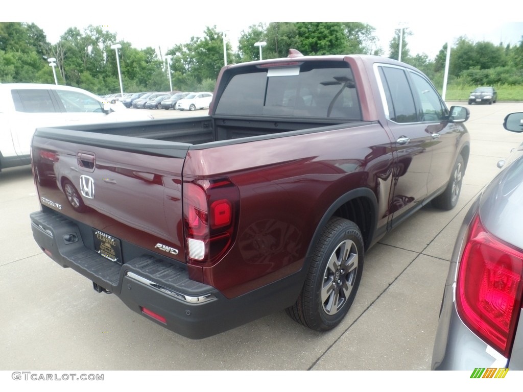 2019 Ridgeline RTL-E AWD - Deep Scarlet Pearl / Beige photo #3