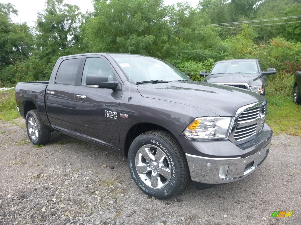2018 1500 Big Horn Crew Cab 4x4 - Granite Crystal Metallic / Black/Diesel Gray photo #6