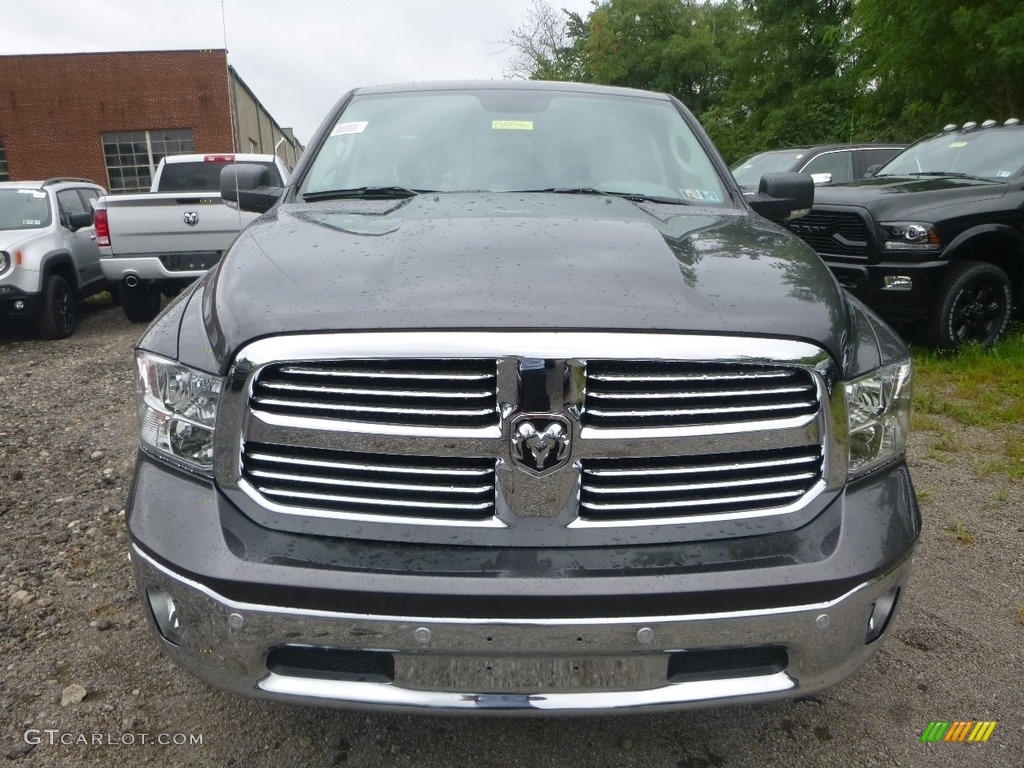 2018 1500 Big Horn Crew Cab 4x4 - Granite Crystal Metallic / Black/Diesel Gray photo #7