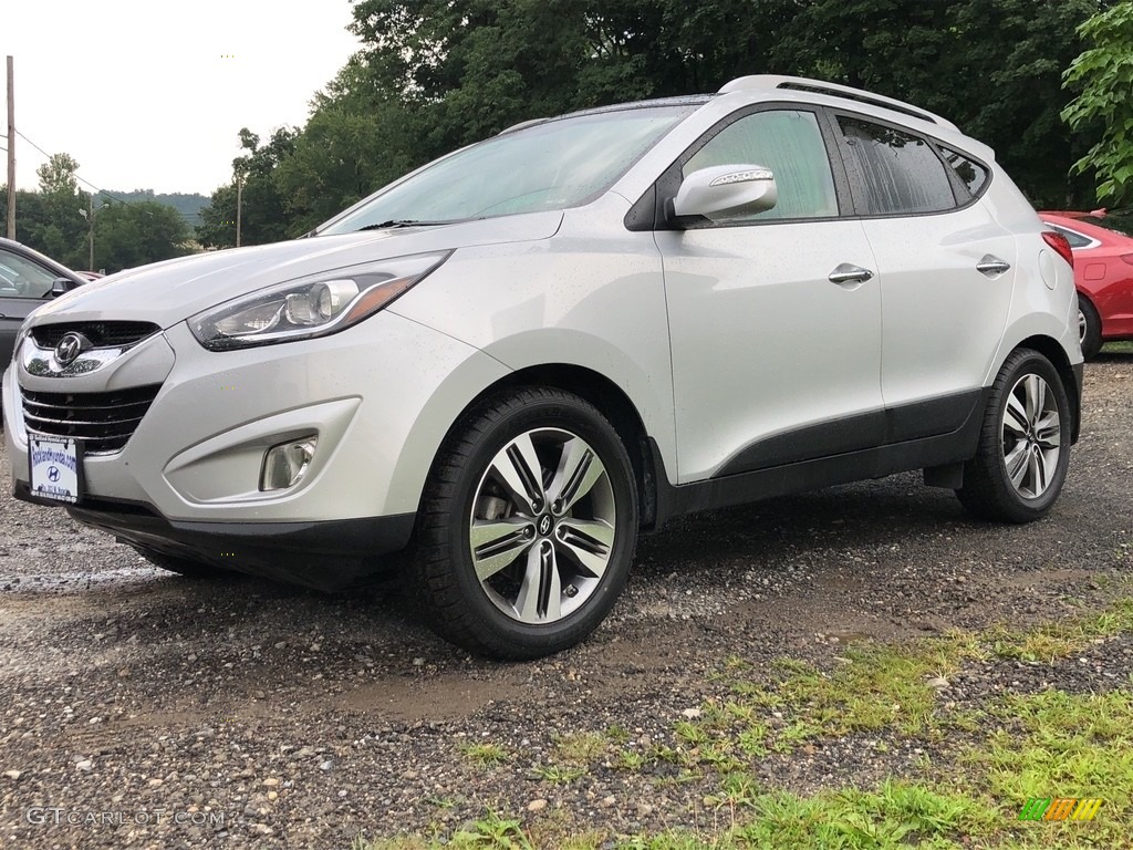 2015 Tucson Limited AWD - Diamond Silver / Black photo #6