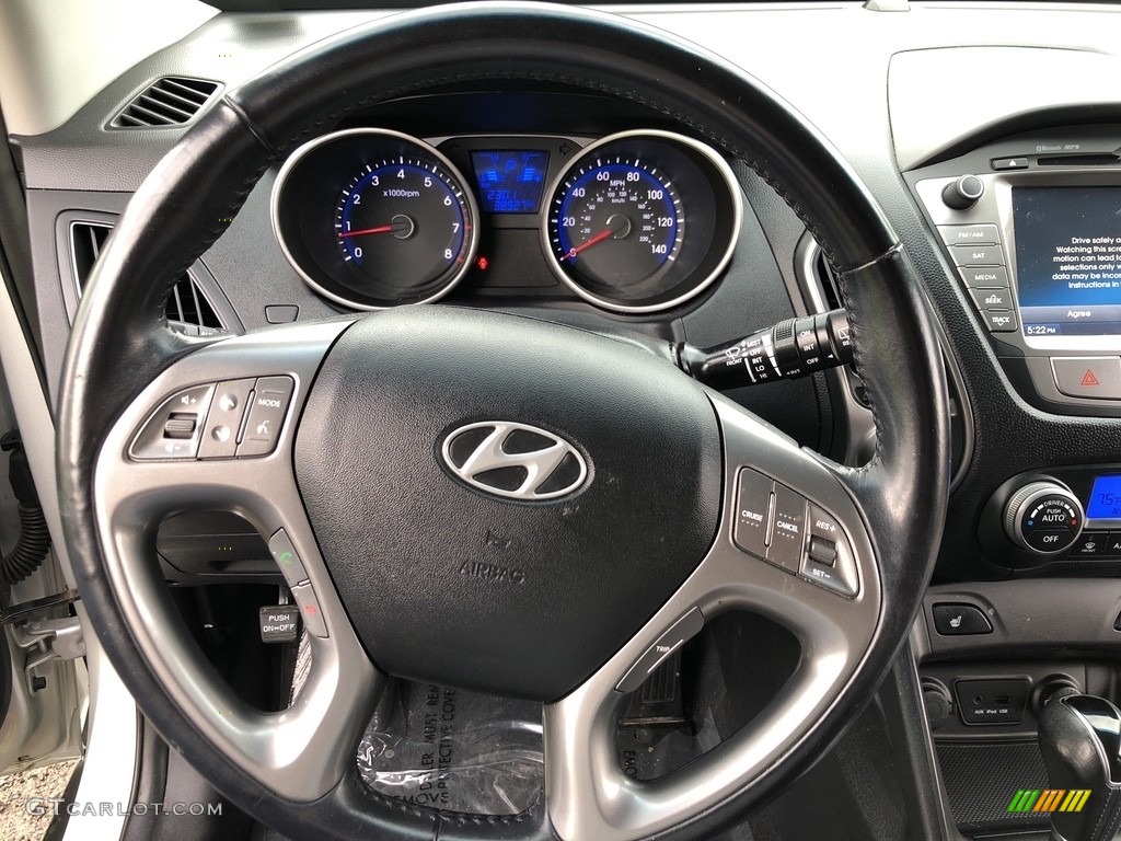 2015 Tucson Limited AWD - Diamond Silver / Black photo #9