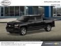 Black - Silverado 1500 Custom Crew Cab 4x4 Photo No. 2