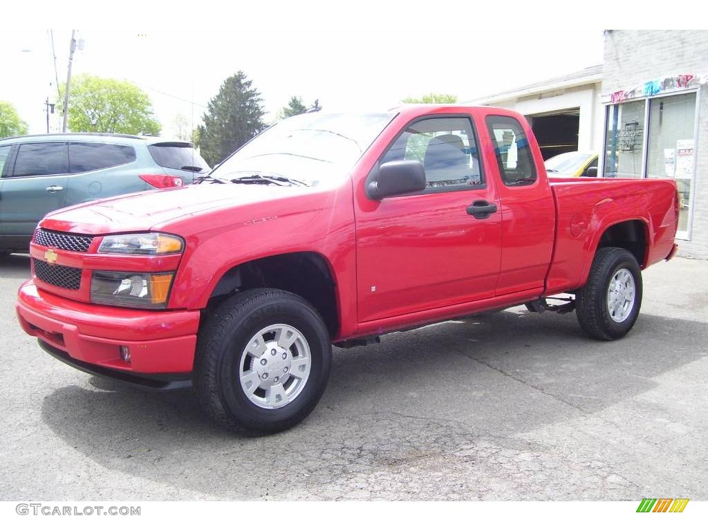 Victory Red 2008 Chevrolet Colorado LS Extended Cab 4x4 Exterior Photo #12872473