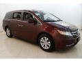 2014 Dark Cherry Pearl Honda Odyssey EX-L  photo #1