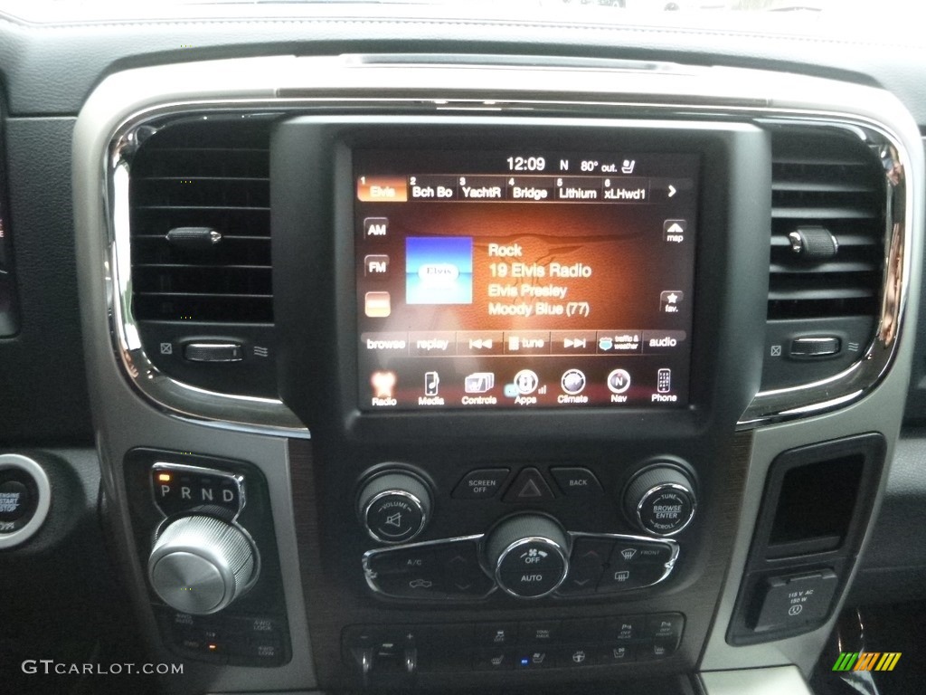 2017 1500 Laramie Crew Cab 4x4 - Maximum Steel Metallic / Black photo #16
