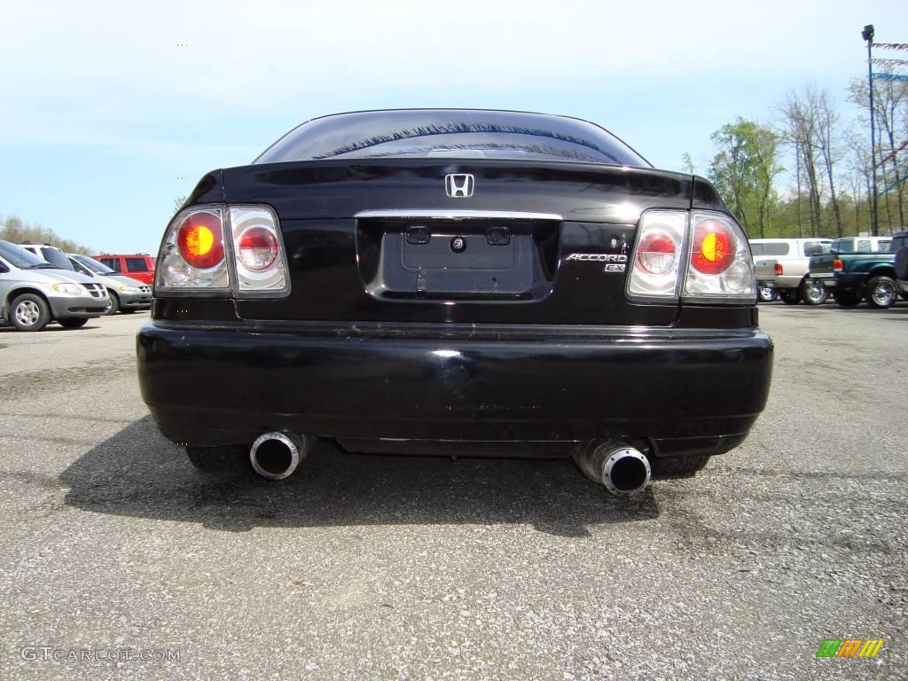 1997 Accord EX Sedan - Flamenco Black Pearl / Gray photo #5