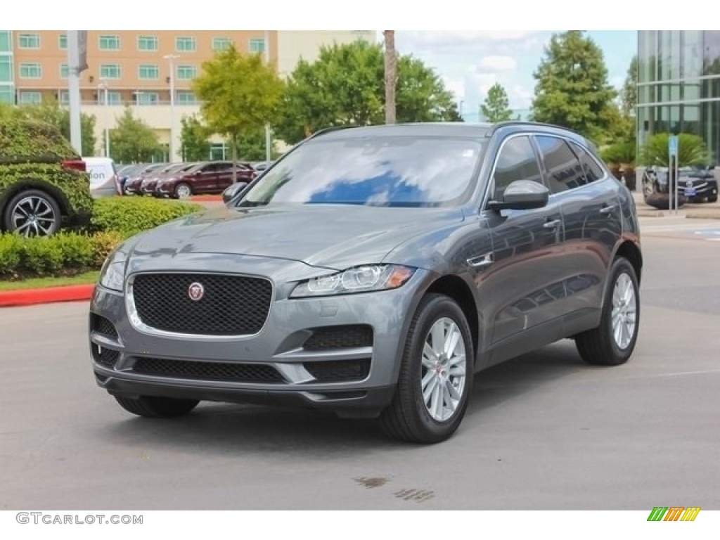 2017 F-PACE 35t AWD Prestige - Ammonite Grey / Light Oyster w/Pistachio photo #3