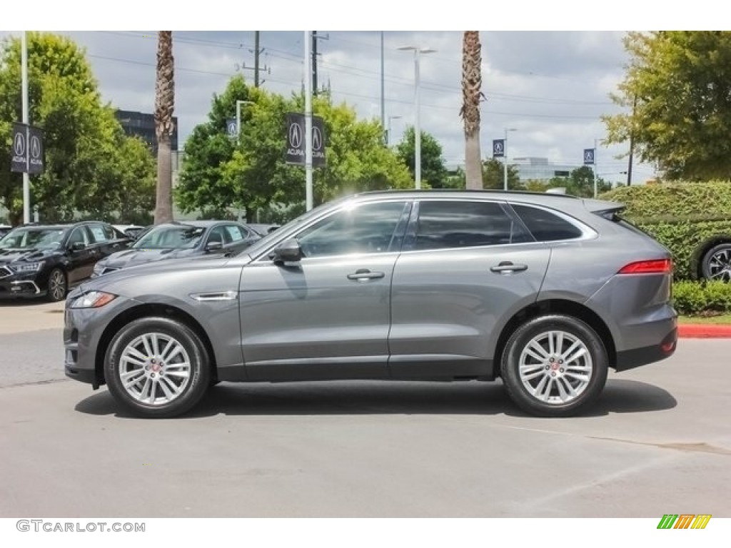 2017 F-PACE 35t AWD Prestige - Ammonite Grey / Light Oyster w/Pistachio photo #4