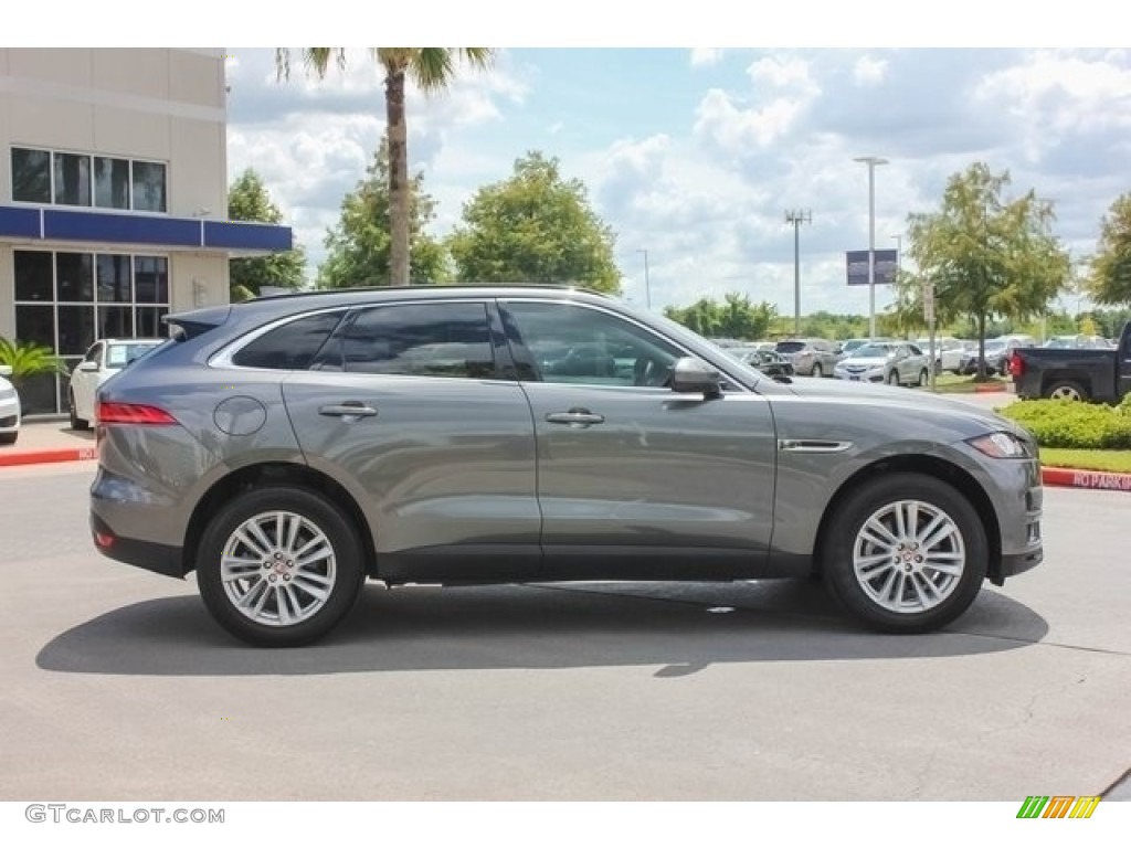 2017 F-PACE 35t AWD Prestige - Ammonite Grey / Light Oyster w/Pistachio photo #8