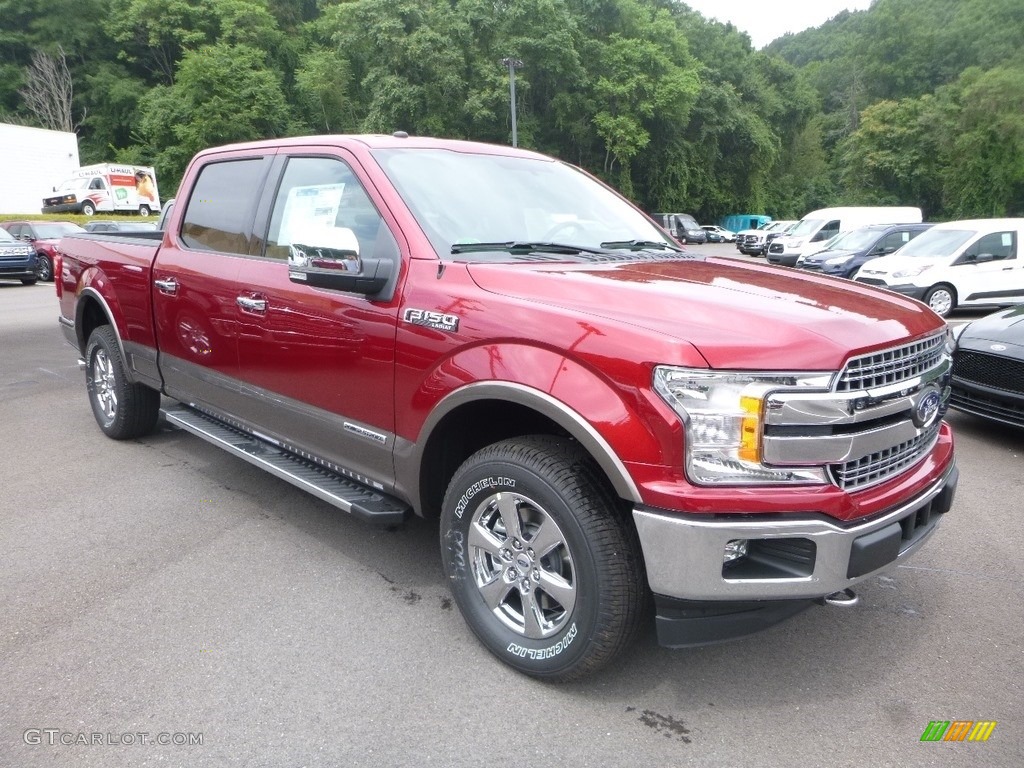 Ruby Red 2018 Ford F150 Lariat SuperCrew 4x4 Exterior Photo #128732570