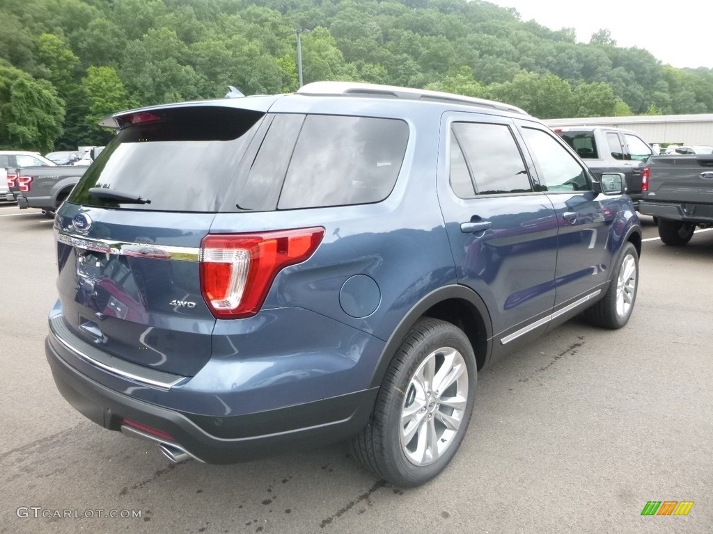 2018 Explorer XLT 4WD - Blue Metallic / Ebony Black photo #2